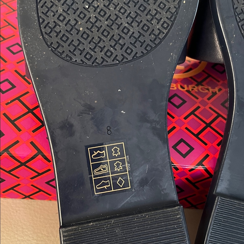 Tory Burch Logo Slide Sandals - Picture 9 of 13